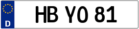 Trailer License Plate
